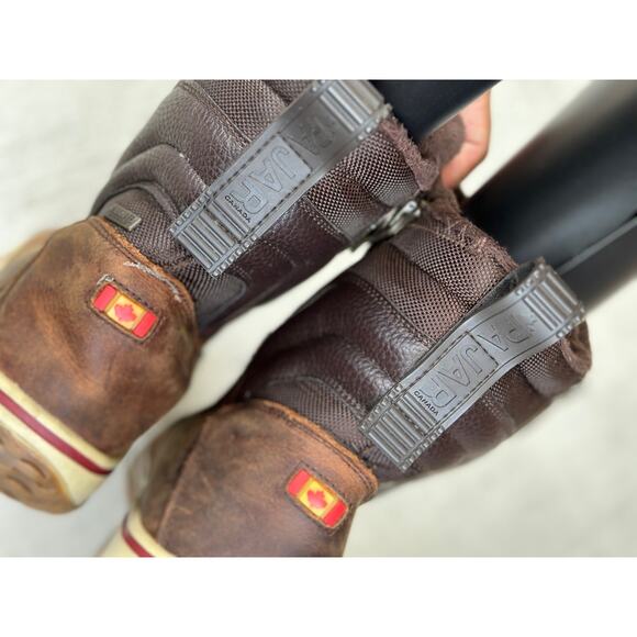 Pajar Canada Ankle Boots Men's 9-9.5 Waterproof Impermeable Brown Leather Zipper - Picture 7 of 11